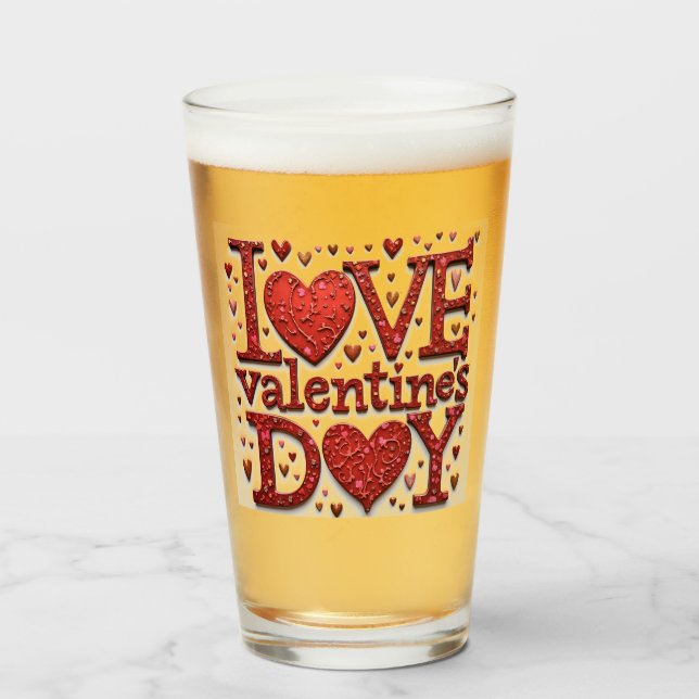 Kärlek dricksglas glaskopp (Framsida fylld)