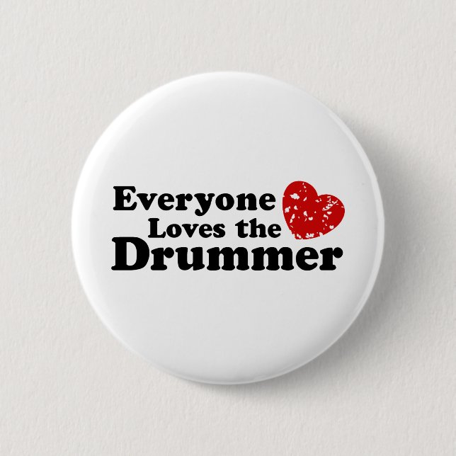 Kärlek Drummer Knapp (Framsida)