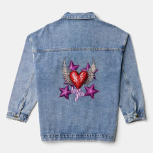 Kärlek Du Anpassningsbar Denim Jacka