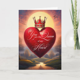 Kärlek Du är drottningen av mitt hjärta med Krona Kort