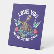 Kärlek, du är min Rib Mate Skeleton Valentine