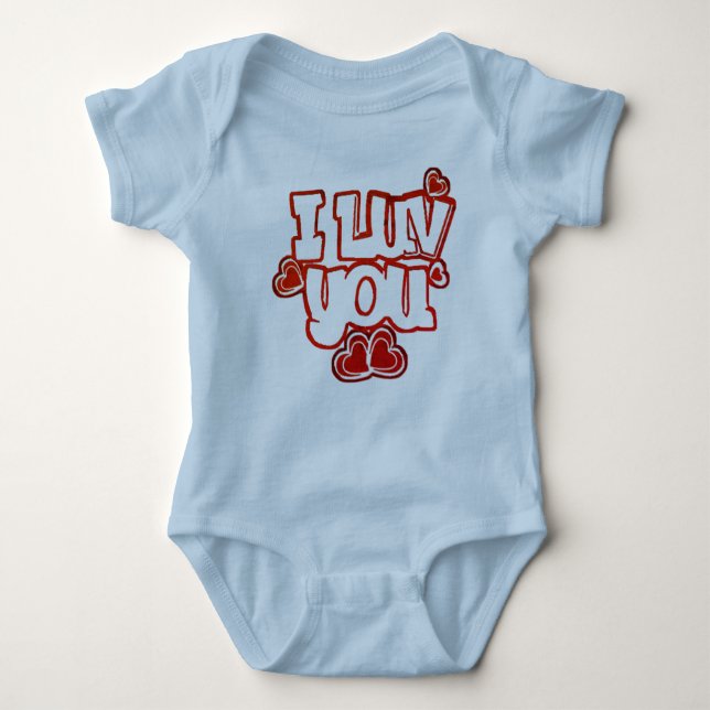 Kärlek du Baby T Shirt (Framsida)