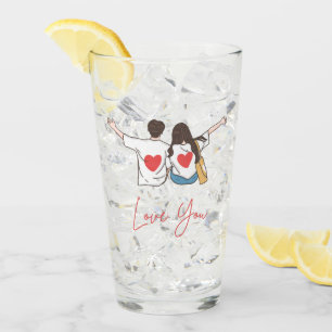 Kärlek Du beskrev romskt glas Kopp