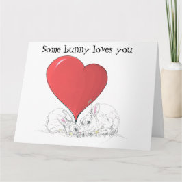 Kärlek du Big Red Heart-kort Kort