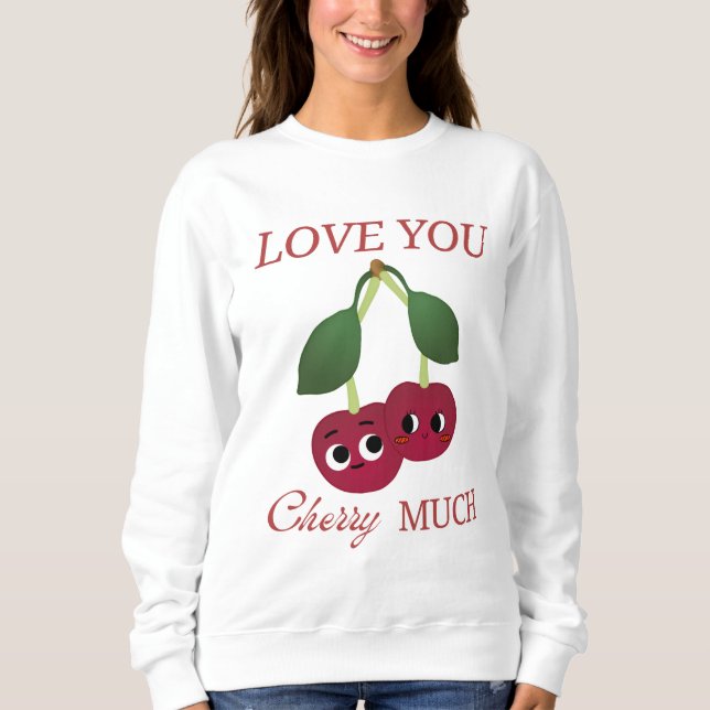 KÄRLEK DU CHERRY MUCH T SHIRT (Framsida)