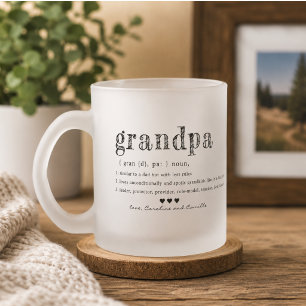 Kärlek Du Farfar Mugg Två Foto Handskrivna Kaffe