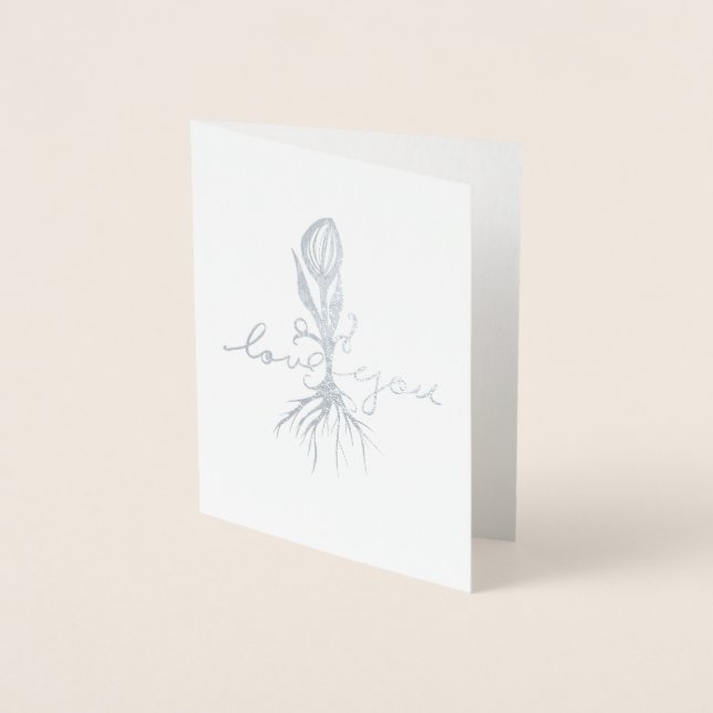 Kärlek du folierat kort (Framsida)