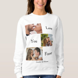 Kärlek Du för Anpassningsbar 3 Foto och Namn Par S T Shirt
