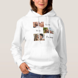 Kärlek Du för Anpassningsbar 3 Foto och Namn Par T Shirt