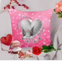 Kärlek du för min Kärlek Cute Vintage Cupid Kudde