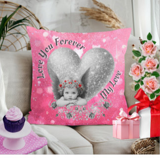 Kärlek du för min Kärlek Cute Vintage Cupid Kudde