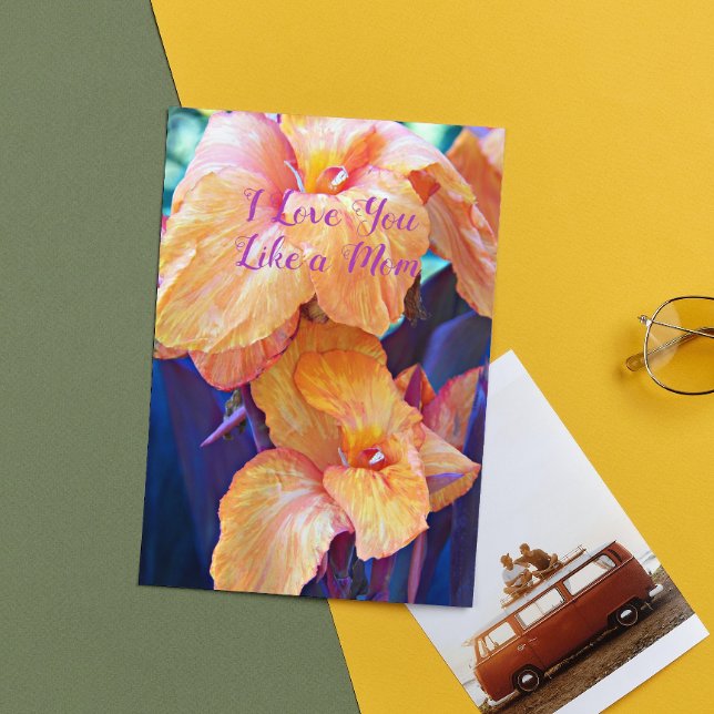 Kärlek du gillar Mamma Blommigt Mors dag Kort (In Situ)