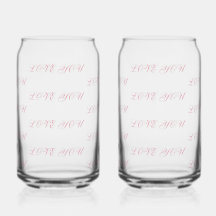 Kärlek Du Glas Kopp | Romantisk Drickglas