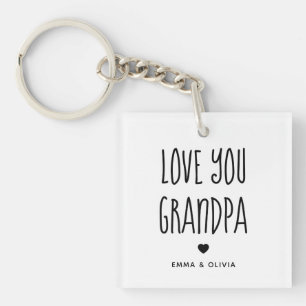 Kärlek Du Grandpa Bakåt och handskriven text