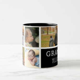 Kärlek Du Grandpa Fotokollage & text 2-ton Två-Tonad Mugg