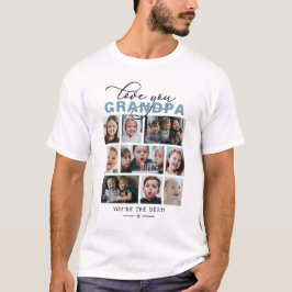 Kärlek Du Grandpa/Grampa/Annan Anpassningsbar med T Shirt