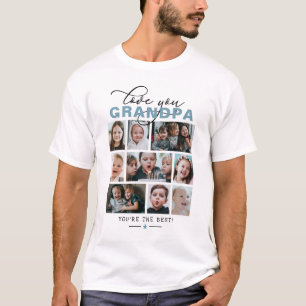 Kärlek Du Grandpa/Grampa/Annan Anpassningsbar med T Shirt