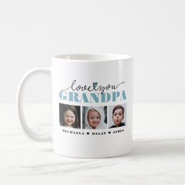 Kärlek Du Grandpa/Grampa/annat 3-foto Kaffemugg