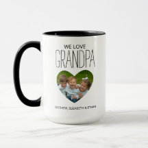 Kärlek Du Grandpa Photo Coffee Mugg