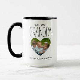 Kärlek Du Grandpa Photo Coffee Mugg
