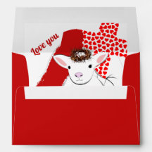 Kärlek, du guds ljuva lampa som matchar kuvert