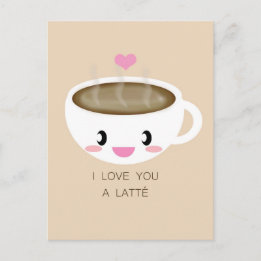 Kärlek Du har ett Latté-vykort Vykort