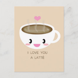 Kärlek Du har ett Latté-vykort Vykort
