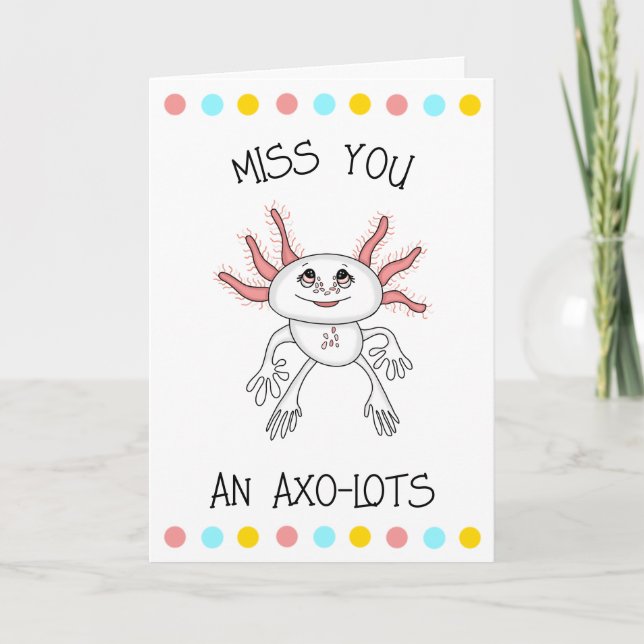 Kärlek du har glömt | Axolotl Romantic Flirty Kort (Framsida)