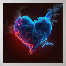 Kärlek du Hjärtat Poster