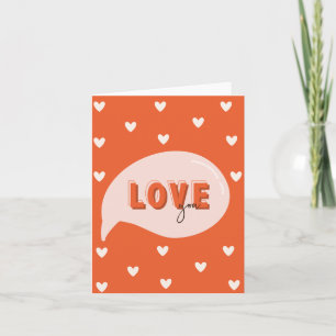 Kärlek du hör Valentines day-kort Inbjudan