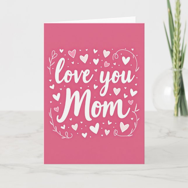 Kärlek Du Mamma Bästa Kort (Framsida)