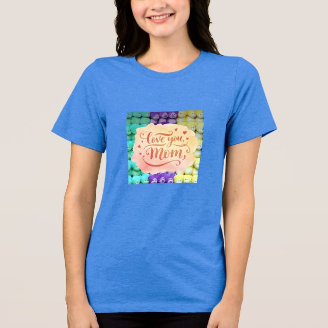 Kärlek Du Mamma - Färgämnet Nalle T-Shirt (Framsida)