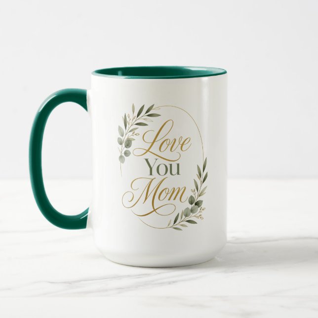 Kärlek Du Mamma Födelsedag Botanisk Mugg (Vänster)