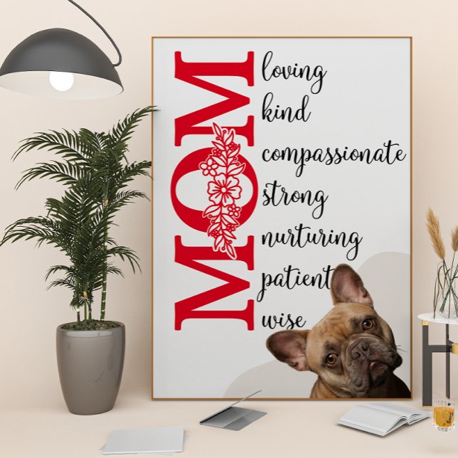 Kärlek du Mamma...från din Fransk Bulldog Poster (Skapare uppladdad)
