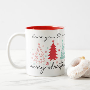 Kärlek du Mamma Julgran Snowflake Mugg