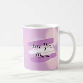 Kärlek du Mamma, lila och vit kaffe Mugg