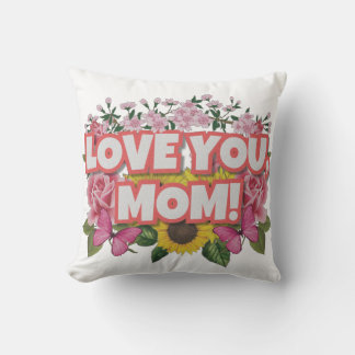 Kärlek du mamma med solblommor kudde