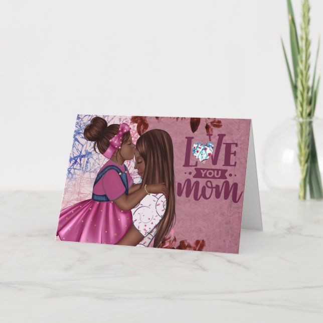 Kärlek Du Mamma Mor och Mors dag Kort (Framsida)