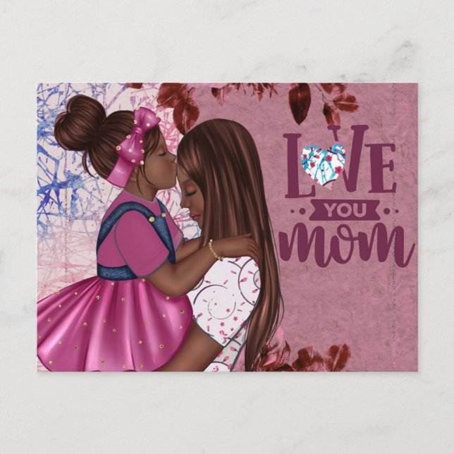 Kärlek Du Mamma Mor och Mors dag Vykort (Framsida)
