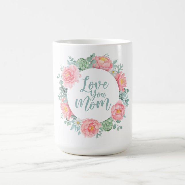 Kärlek Du Mamma Mors dag Kaffe Mugg (Center)