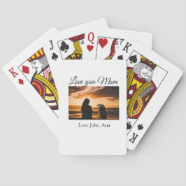 kärlek du mamma mors dag lägg till bild namn casinokort