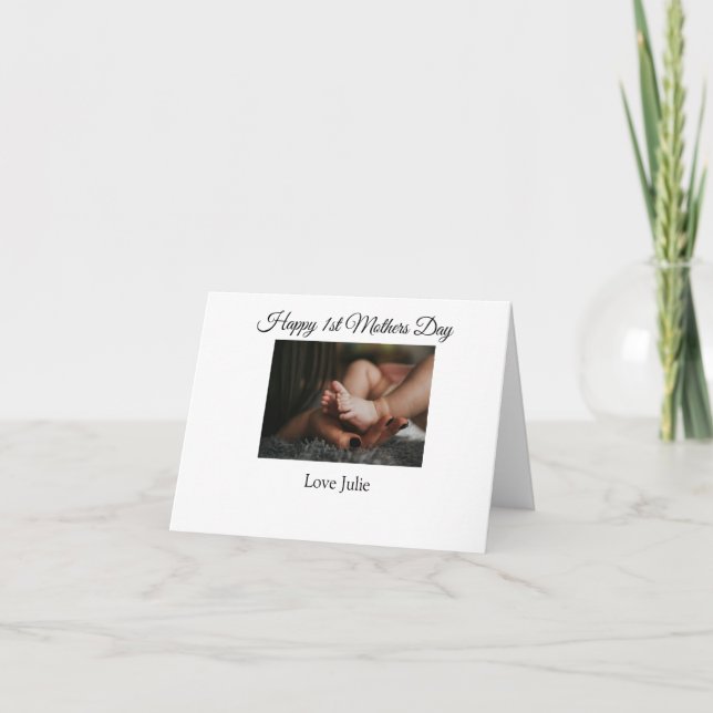 kärlek du mamma mors dag lägg till bild namn kort (Framsida)