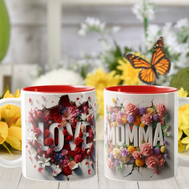 Kärlek Du mamma Mors dag Mugg (Skapare uppladdad)