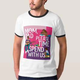Kärlek Du Mamma & pappa T- Shirt T