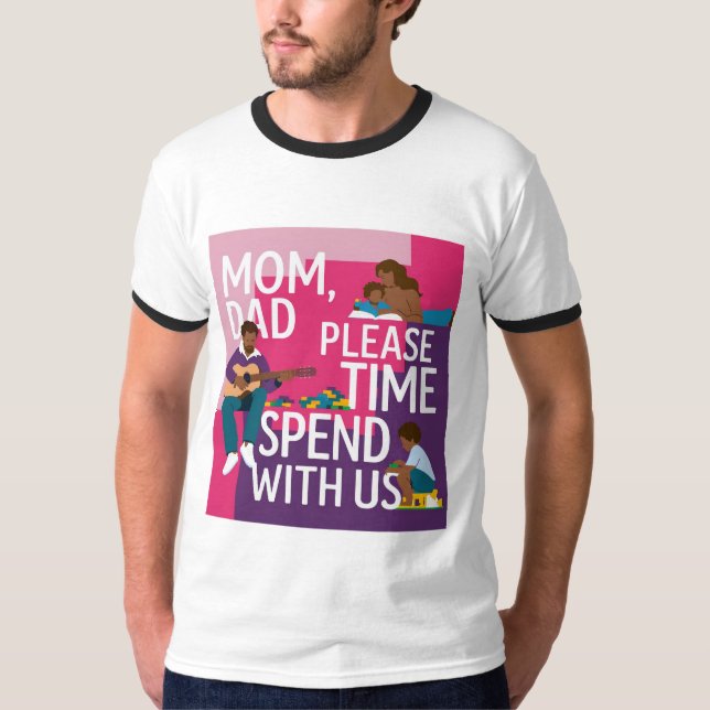 Kärlek Du Mamma & pappa T- Shirt T (Framsida)