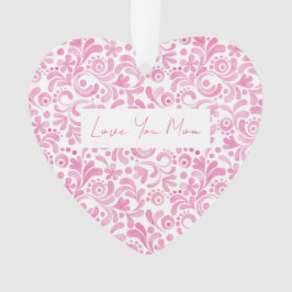 KÄRLEK DU MAMMA Rosa Watercolor Art Heart Keepsak