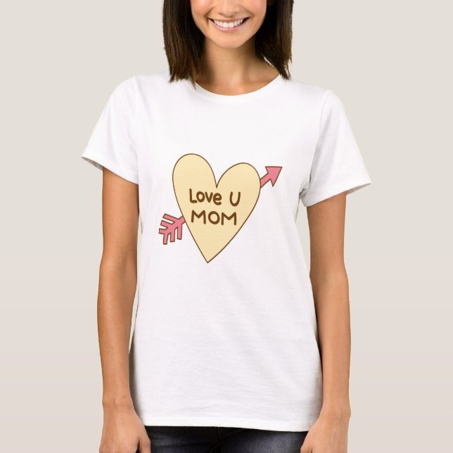 Kärlek du Mamma T Shirt (Framsida)