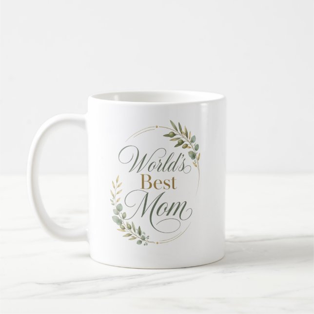 Kärlek Du Mamma Tack Botanisk Kaffemugg (Vänster)