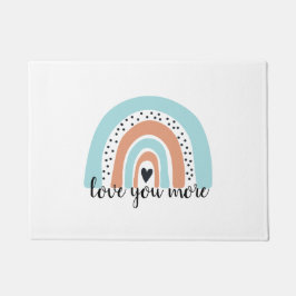 Kärlek du mer regnbåge, hjärtblått ljus