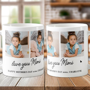 Kärlek Du Mimi Anpassningsbar Modern Simple Grandm Kaffemugg